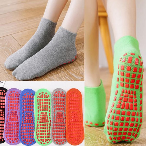 

fashion women yoga socks silicone non-slip floor socks breathable cotton dance ballets fitness movement pilates ballet sock 10 colors, Black