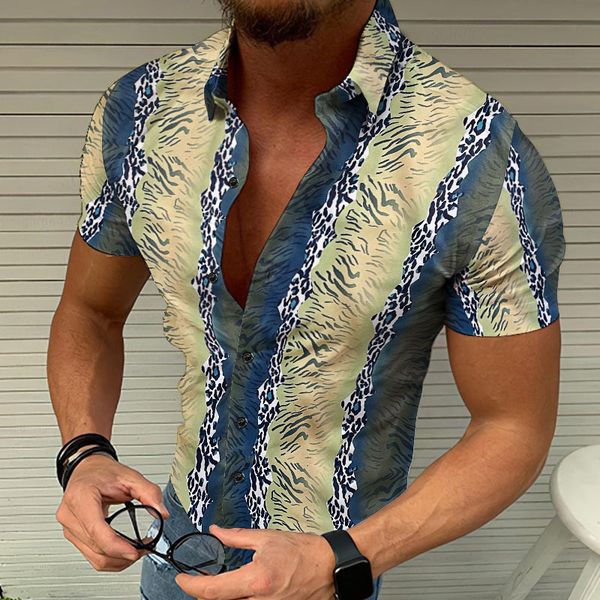 

beach hawaii tropical print man t-shirt hawaiian casual shirts summer sweatshirt chemisier tees fashion printed blusa button camisa shirt pl, White;black