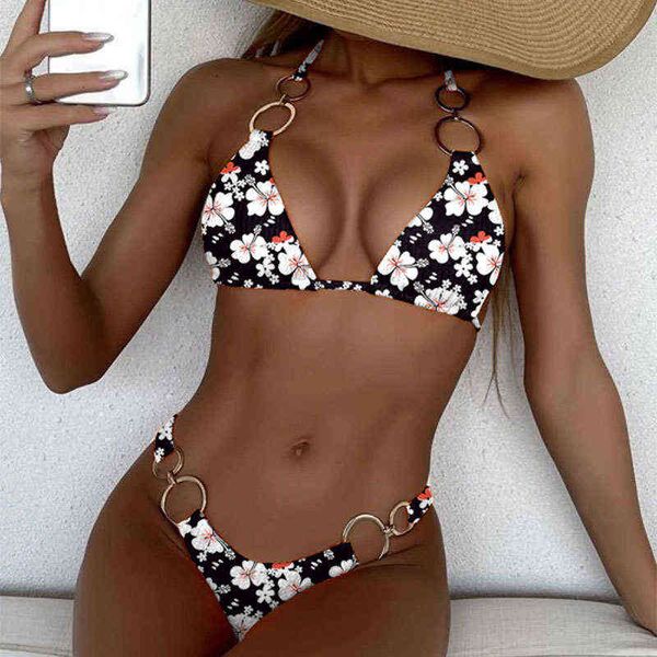 

rishang swimsuit bikini split women's xingcheng 2022, White;black