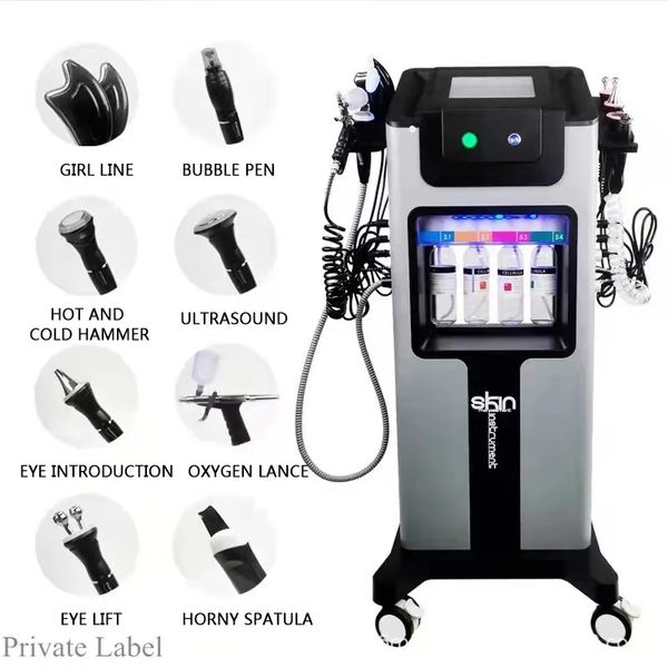 

2022 new design 9 in 1 dermabrasion diamond hydro facial skin beauty machine