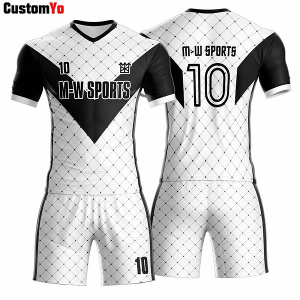 

customized team name training tracksuit digital print football jersey 220615, Gray