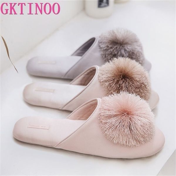 

gktinoo cute women slippers home indoor women house shoes summer ladies slides 220425, Black