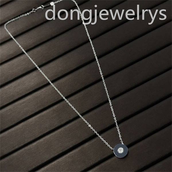 

extravagant round pendant necklaces charm designer fashion luxury love heart titanium steel women necklace engagement jewelry retro dongjewe, Silver