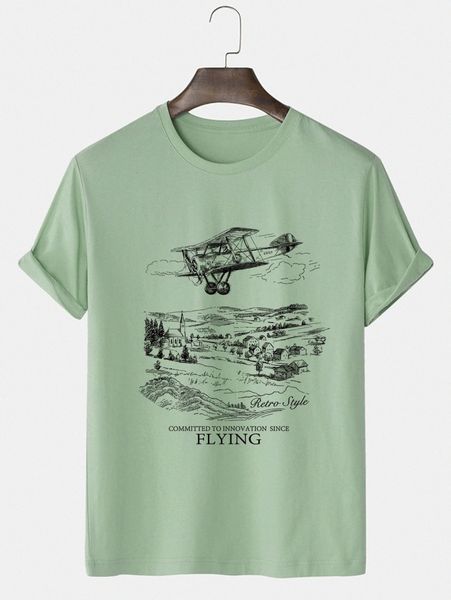

men letter & helicopter print tee r7ox#, White;black