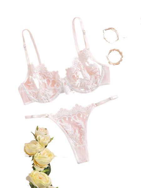 

sheer mesh underwire lingerie set v9yo#, Black;red