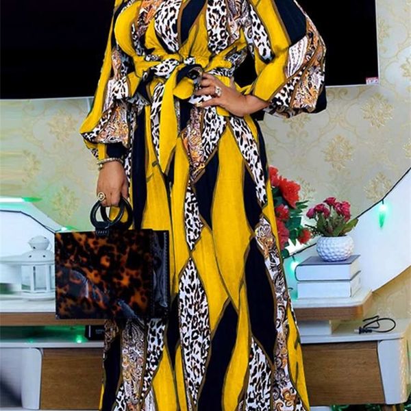 

bohemian maxi vonda summer women sundress vintage puff sleeve printed party long dress casual vestido robes oversized 220725, White