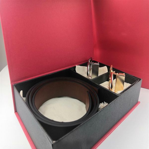 

the 2021 classic high-end belt is a box of two-color buckles for men and women designers to wear on formal occasions width 3.4237p, Black;brown