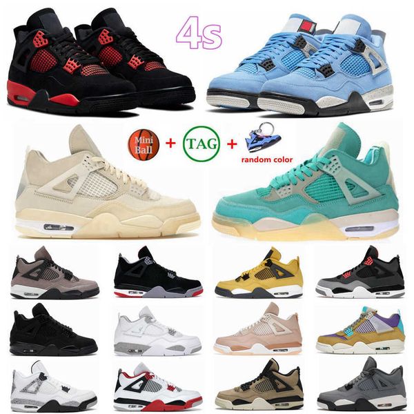 

red thunder university blue 4s jumpman 4 mens basketball shoes black cat bred white cement infrared shimmer oreo zen master sports men women