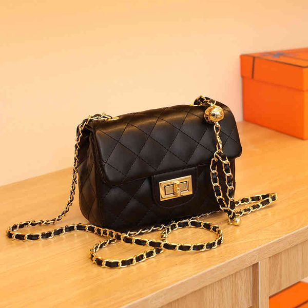 

handbags bags classic versatile women's small xiangfeng lingge chain fashionable girls' mini single shoulder messenger bag, Black;red