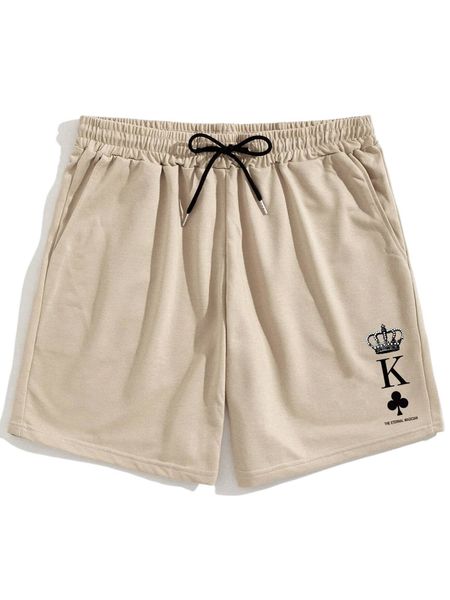 

romwe guys letter graphic shorts b050#, White;black