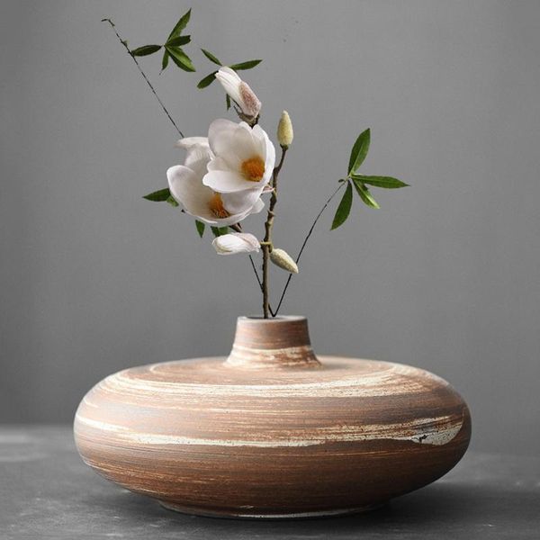 Vasos Pottery Japanese Creative Creative Handmade Ceramic Zen Vas