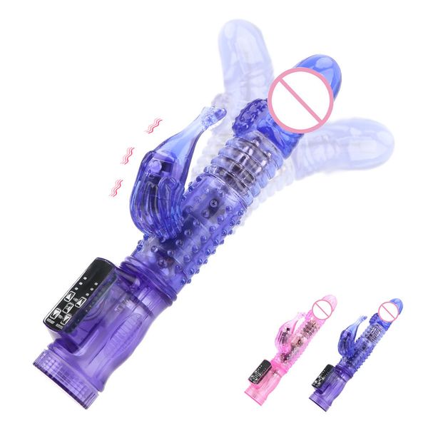 OLO Rotierende Perlen Kaninchen Vibrator für Frauen Dildo Anal Plug Vaginal Klitoris Stimulator Erotische Produkt Paar Werkzeug sexy Spielzeug erwachsene 18