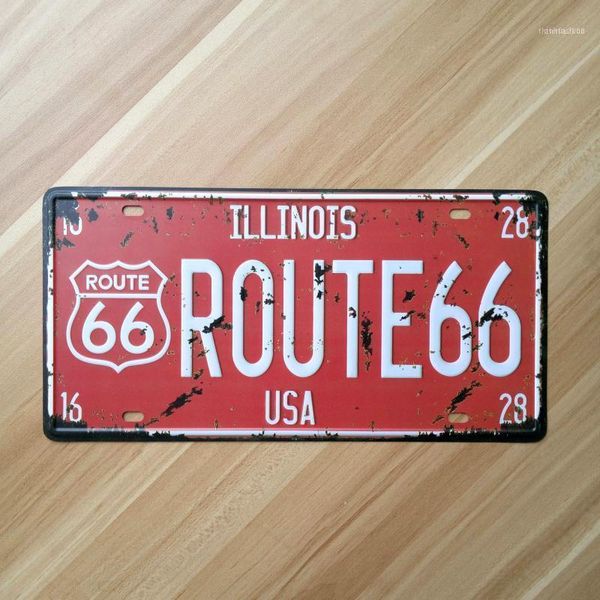 

metal painting wholesale- sp-cp-046 " about usa america road vintage license plates wall art craft retro home decoration 15x30