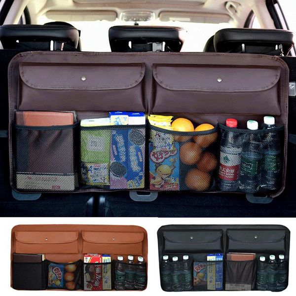 Bolsas de armazenamento Bolsa traseira do carro Multi Pocket Organizer Protector para Kids Kick Mat BagsStorage