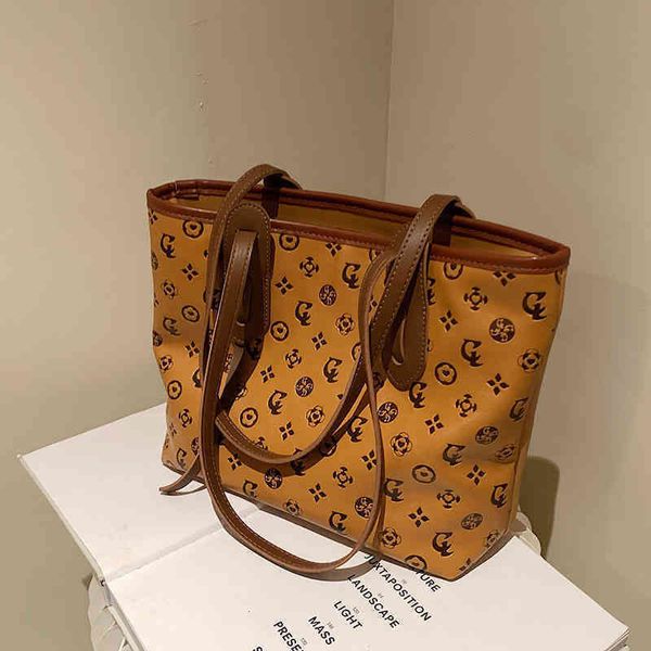 

52% off online factory wholesale handbag bag bag trend large capacity printed portable versatile texture one shoulder armpit