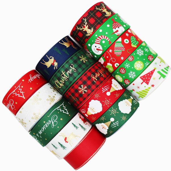 

christmas ribbon decoration ribbon grosgrain tapes crafts supplies for diy sewing needlewok party 3/8 5/8 1" inchs, Slivery;white