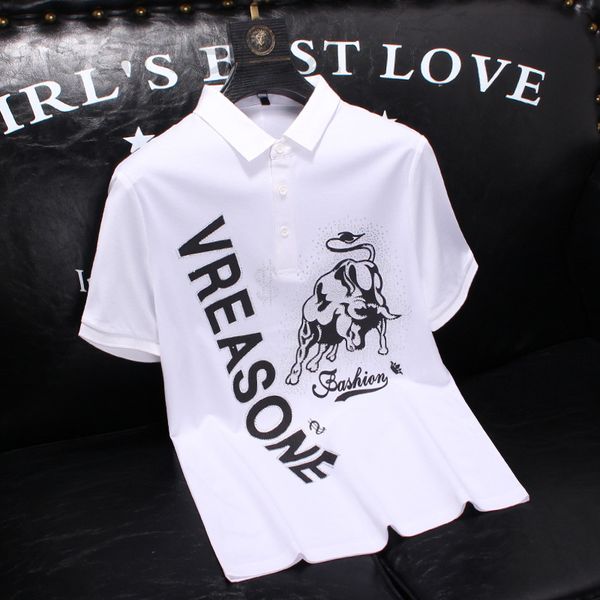 

men's t-shirts designer p095 men's summer polo shirt short sleeve t-shirt white 0mgy2022, White;black