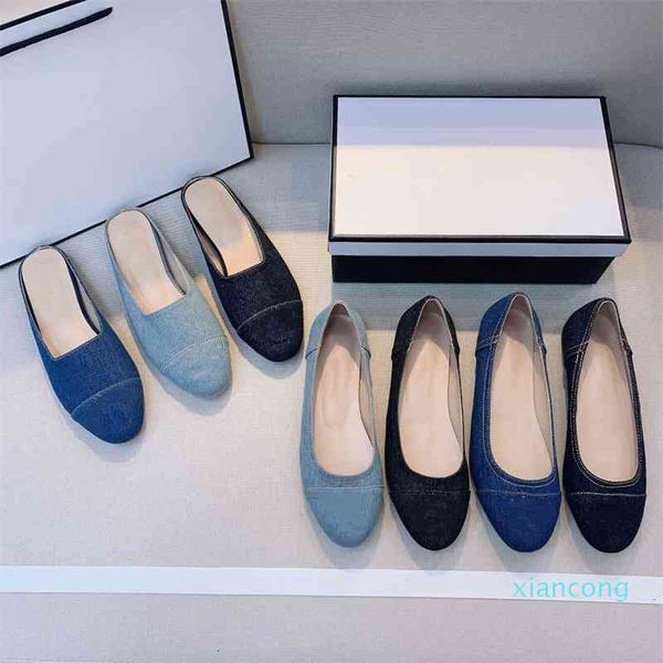 

designer- slippers womens sandals ballet dance shoes gladiator denim leather designer fashion flip flop cloth women shoe boots, Black