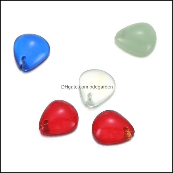 

charms jewelry findings components 20pcs/lot new fashion crystal coloured glaze petal pendant charm fit diy necklace earring dh8tj, Bronze;silver