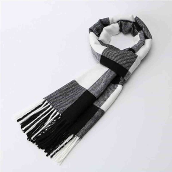 

winter scarf men's scarf super gift bib thick british plaid warm scarf plaid circumference, Blue;gray