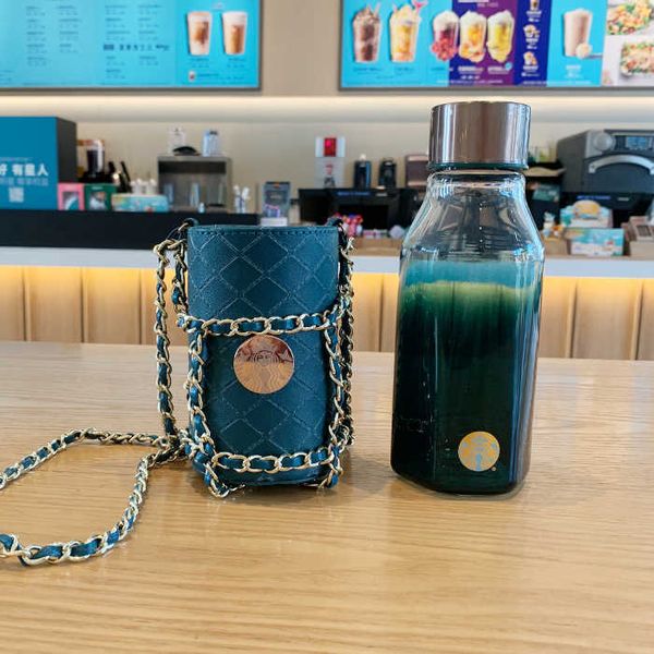 

starbucks green gradient summer goddess glass small fragrant wind nell goddess copper chapter lock chain cup