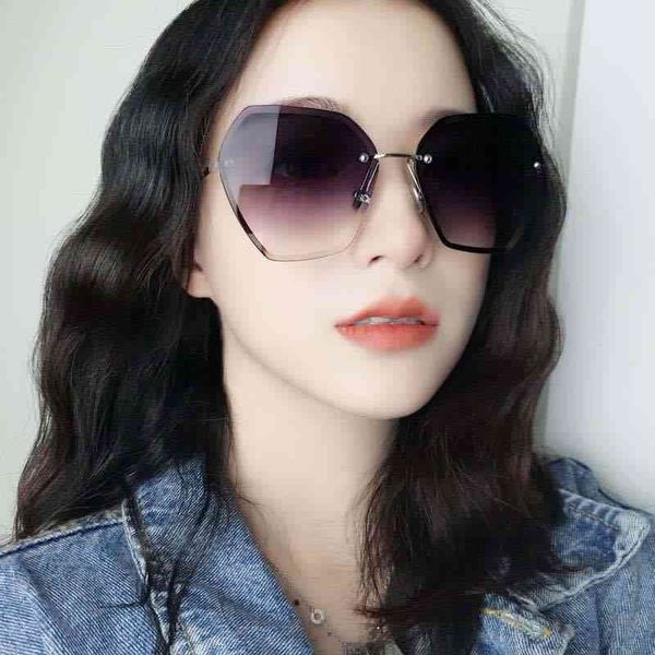 

sunglasses sunglasses trend glasses rimless women's metal uv400 r8uw, White;black