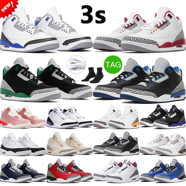 

3s retro pine green men women basketball shoes cool grey varsity royal sport blue jumpman 3 knicks men sports trainers sneakers