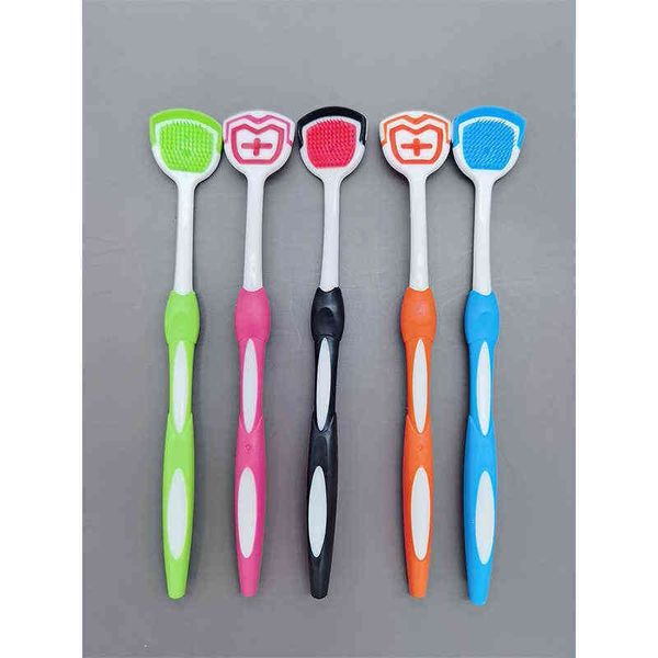 

toothbrush tongue scraper clean tongue help fight halitosis 0312