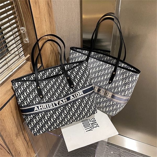 

new fashion embroidery travel tote one portable large capacity shopping purses outlet online