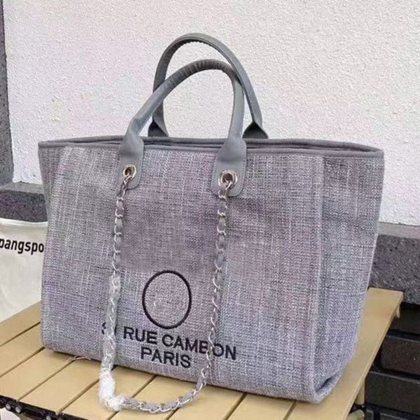

brand women's luxury handbags beach bags fashion ch canvas embroidered label women evening bag large female backpack designers classicb