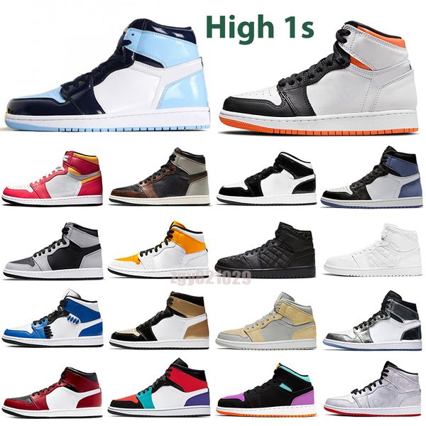 

designer low 1 1s mens basketball shoes university blue dark mocha se light smoke wolf grey gym red cactus guava ice atmosphere pine green m