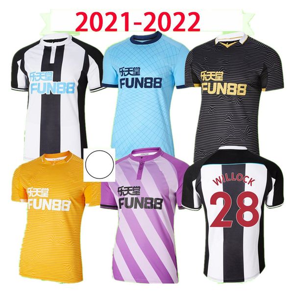 

21 22 new soccer jerseys home away third united shelvey wilson 2021 2022 camisetas joelinton training football shirt almiron ritchie gayle, Black;yellow