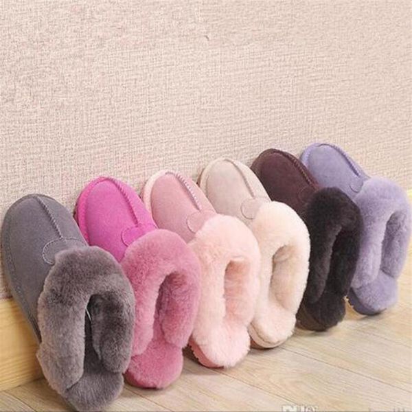 

classic women slippers australian snow boots cow suede leather waterproof winter shoes keep warm shoes leather boots shoes black e291r