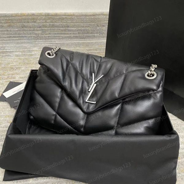 

designer bags women purse sunset chain shoulder loulou puffer monogram handbag genuine leather shoulder fashion crossbody messenger luxuries