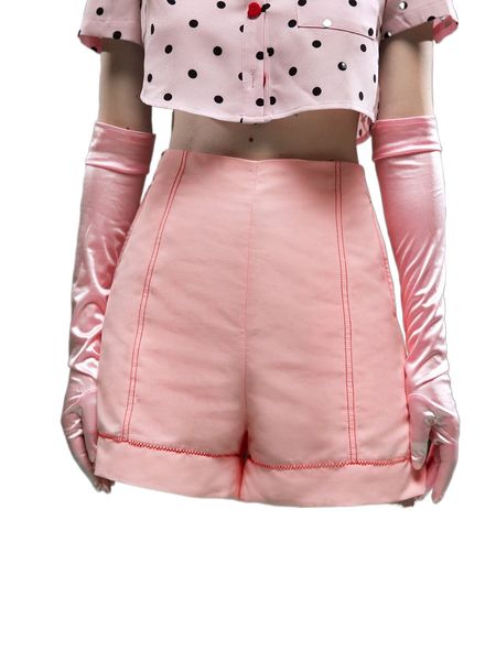 

x li wen high waist stitching shorts t3iu#, White;black