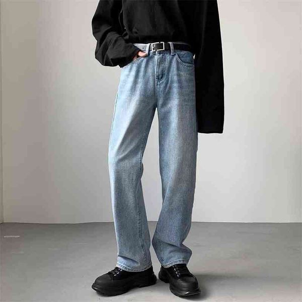 

2022 men's classic cargo pocket wash jeans fashion trend black/blue color casual pants biker denim solid color trousers -2xl t220726