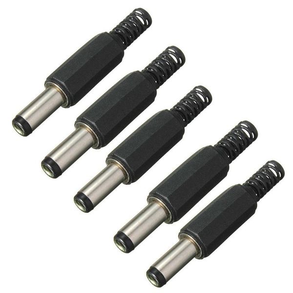 Diğer Aydınlatma Aksesuarları 5.5mm x 2,5mm Erkek Jack DC Güç Fiş Soket Adaptör Adaptör Bağlayıcı