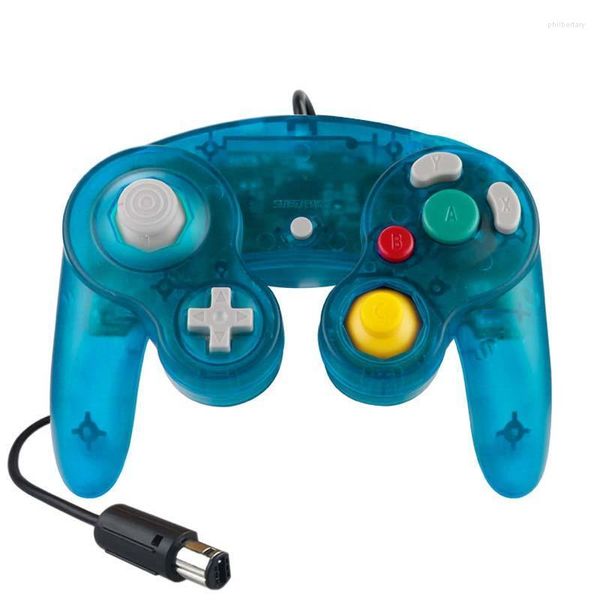 Controladores de jogo joysticks wired gamepad para gamecube controlador wiiu wii vibração gaming ou switch ngc gc joystick tocar clássico phil22