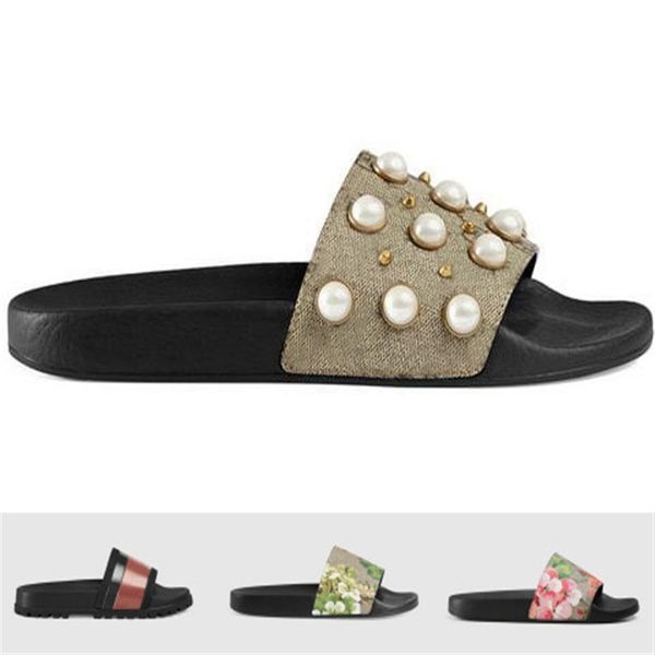 

women men slippers rubber slide sandal floral brocade men slipper gear bottoms flip flops women striped beach causal slipper261q, Black