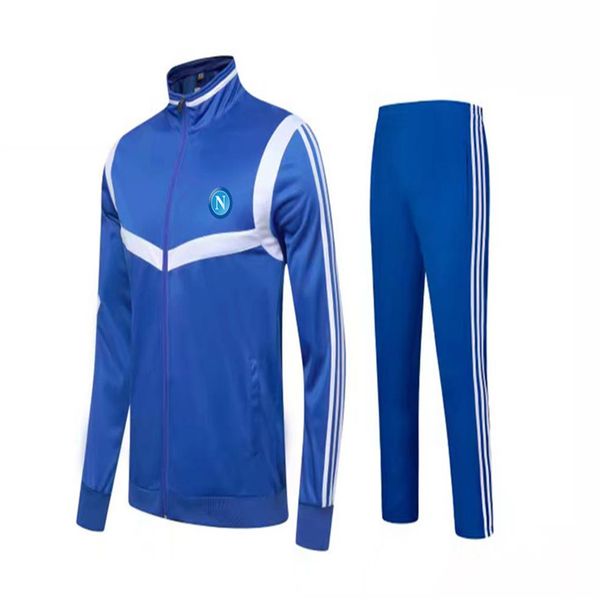 

20-21 ssc napoli football club kid sportswear men's jacket long sleeve football set268q
