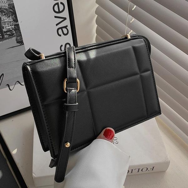 

evening bags plaid crossbody bag 2022 spring and summer soft patent leather women's designer handbag shoulder messenger