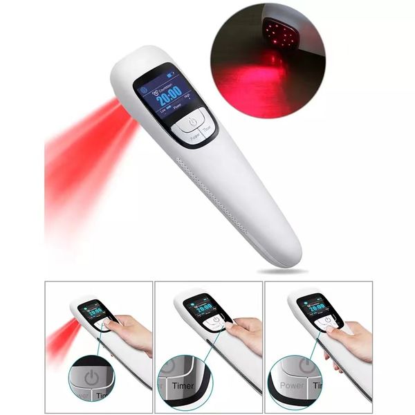 

health gadgets red light cold laser threapy device with display,lllt shoulder, joint muscle pain reliever safe for pet pain relief treatment