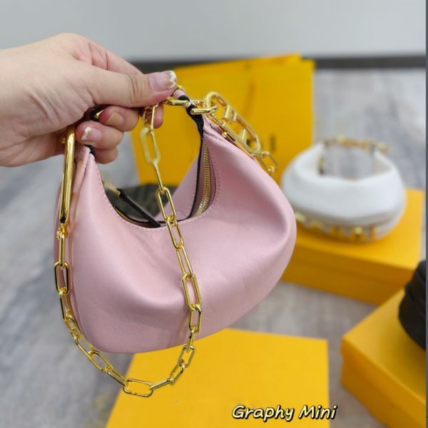 

handbags half moon letter mini totes chain woman shopping bags colors quailty fashion paty lady shoulder bag handbag designer tote