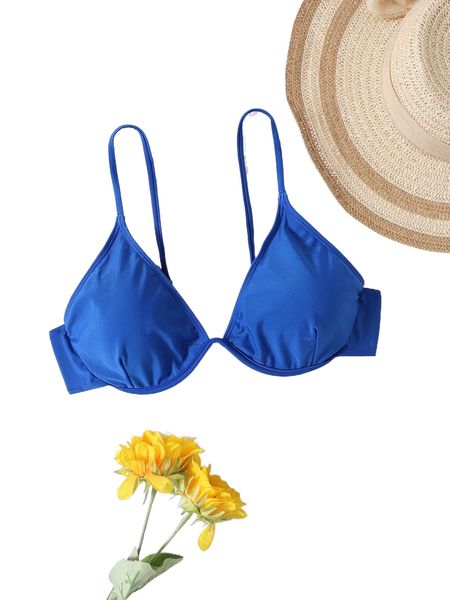 

plus underwire push up bikini 37su#, Black