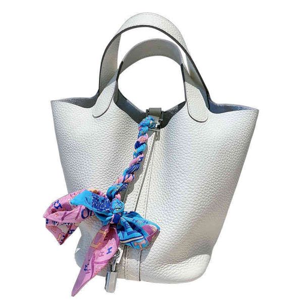 

wholesale classic handbag 2022 vegetable high herbag quality basket large high-end capacity first layer cowhide bucket bag 9phz ptk9