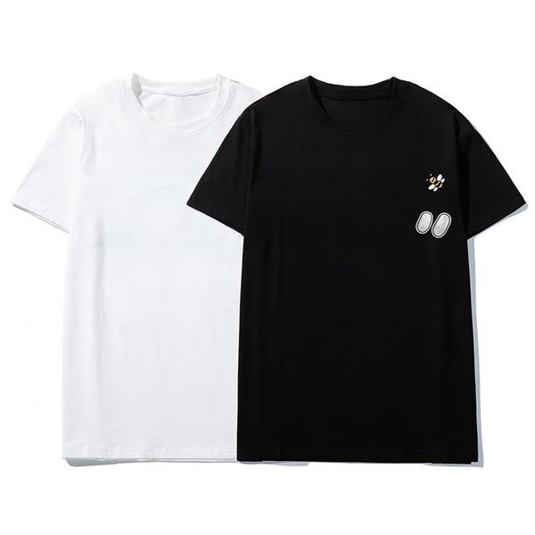 

retro stylist mens t shirts black white bee letter tshirts 2021 hight quality shirt men women couple short sleeve tee240l, White;black
