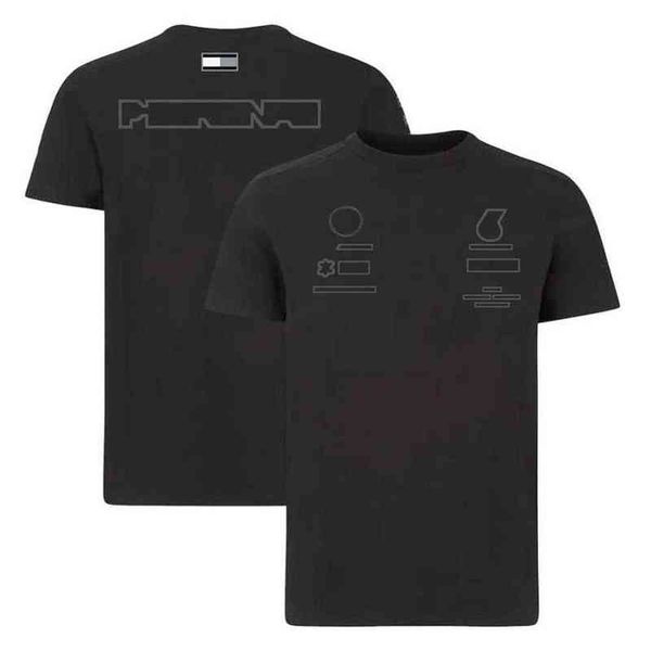 

2021 f1 t-shirt formula 1 shirt racing suit short sleeved summer men women car t-shirts quick dry motorsport team unifor2187, White;black