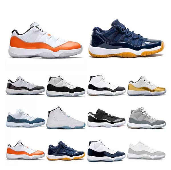 

2022 men basketball shoes women 11s comfortable breathable prm heiress navy gum metalic silver white blue infrared low prom night mens train
