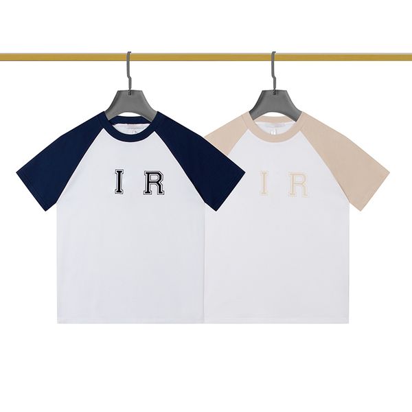 

2022 designer brand summer men's design t-shirts casual men's and women's loose t-shirts with lettering printed short, White