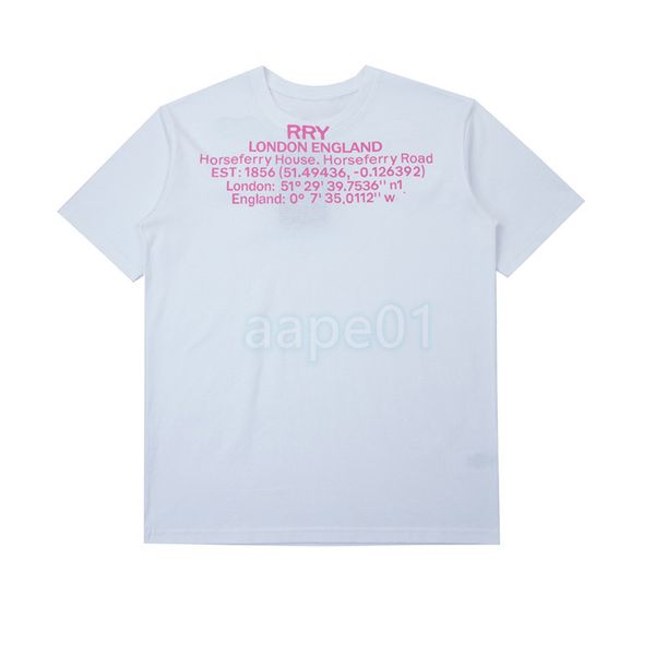 Masculas novas camisetas de moda designer rosa letra impressão camisetas de alta qualidade feminino casual camiseta asiática size s-xl